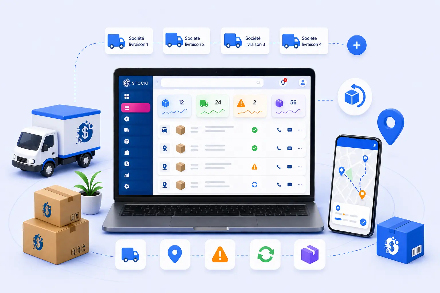 Suivi des colis en temps réel